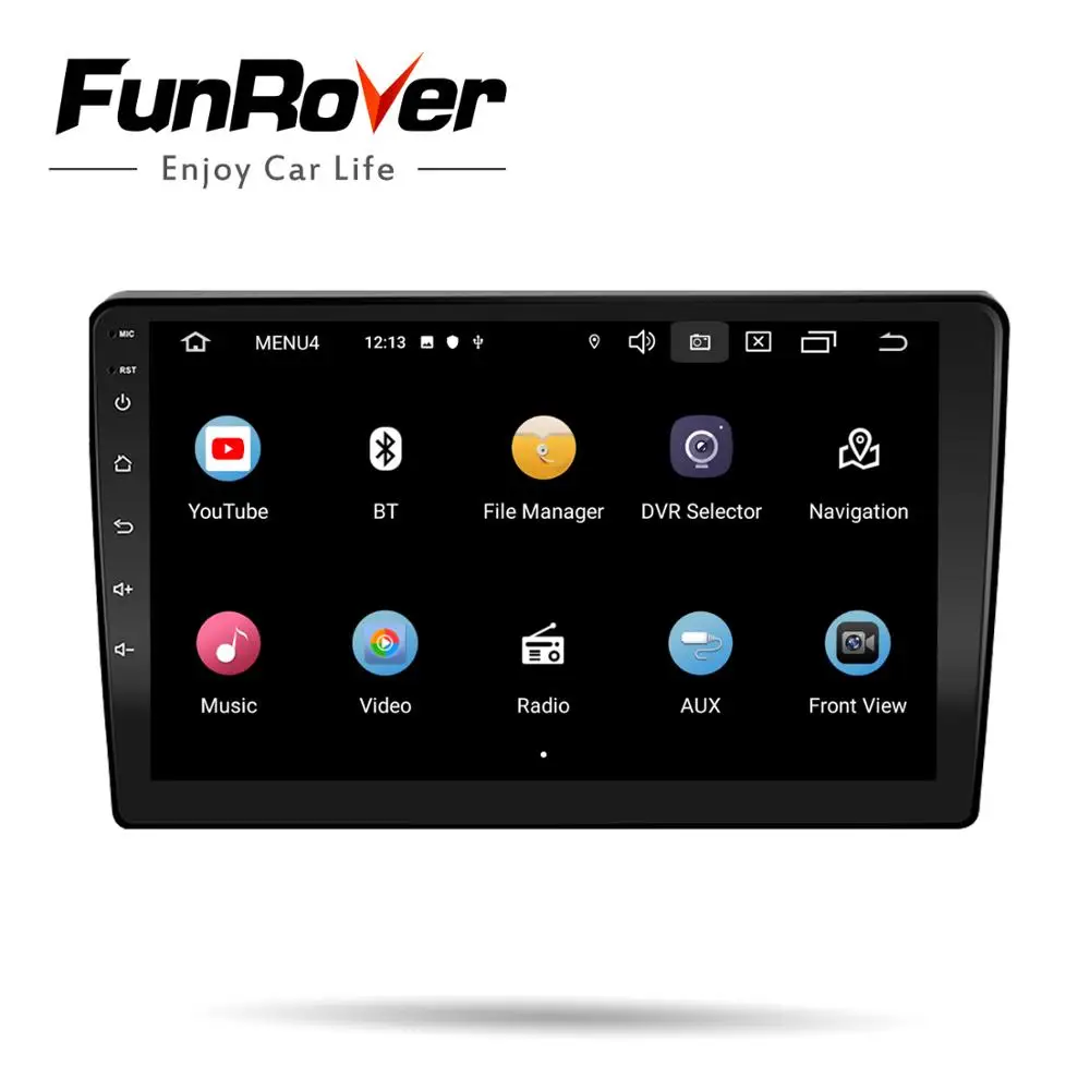 Funrover 2.5D ips для LADA Ba3 Granta Sport 2011- 2 din android 9,0 автомобильный Радио мультимедийный плеер Авторадио Навигация gps dvd