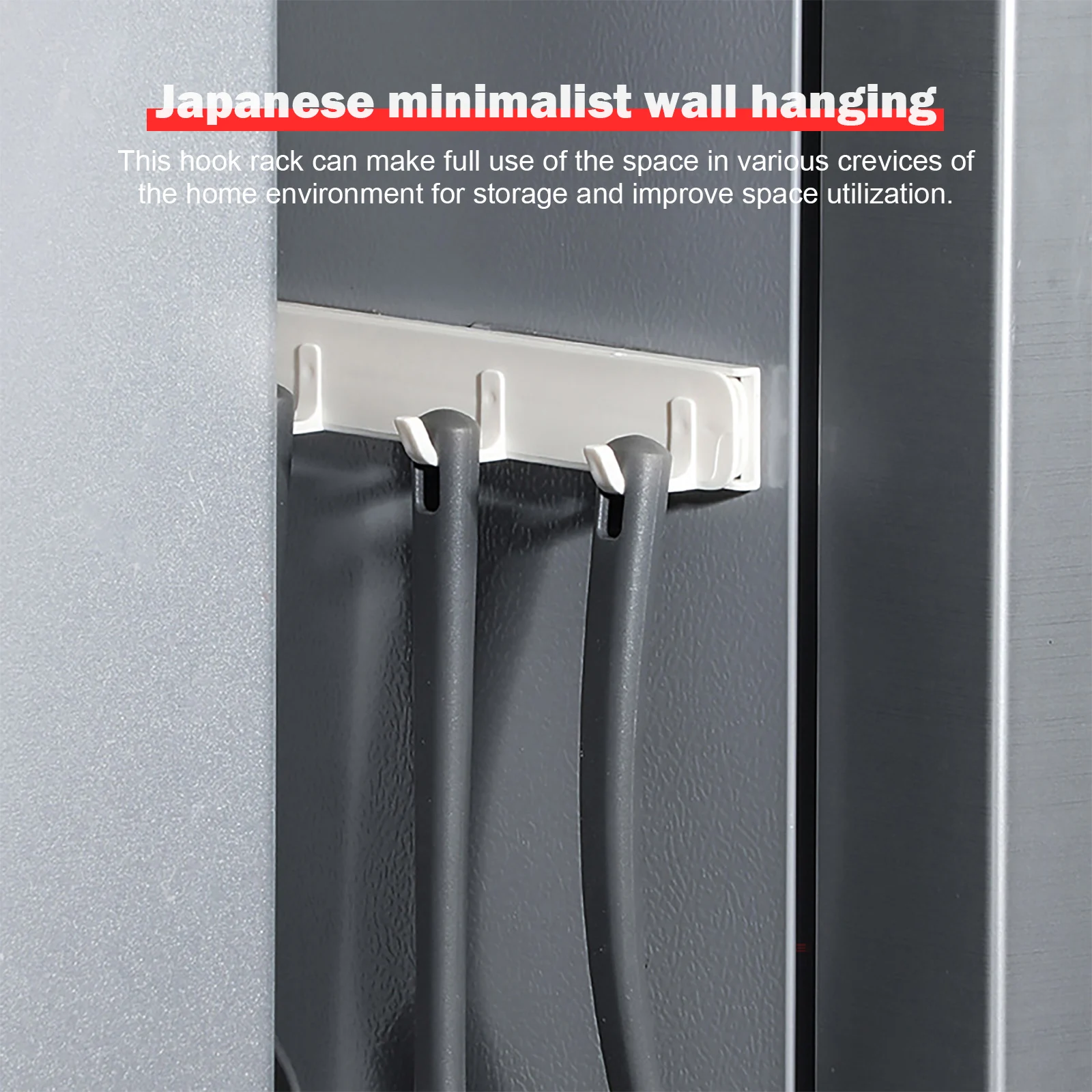 Space-Saving Retractable Hook Self Adhesive Door Closet Wall Hanging Rack 4 Hooks Bathroom Hanger Closet Clothes Towels Hooks