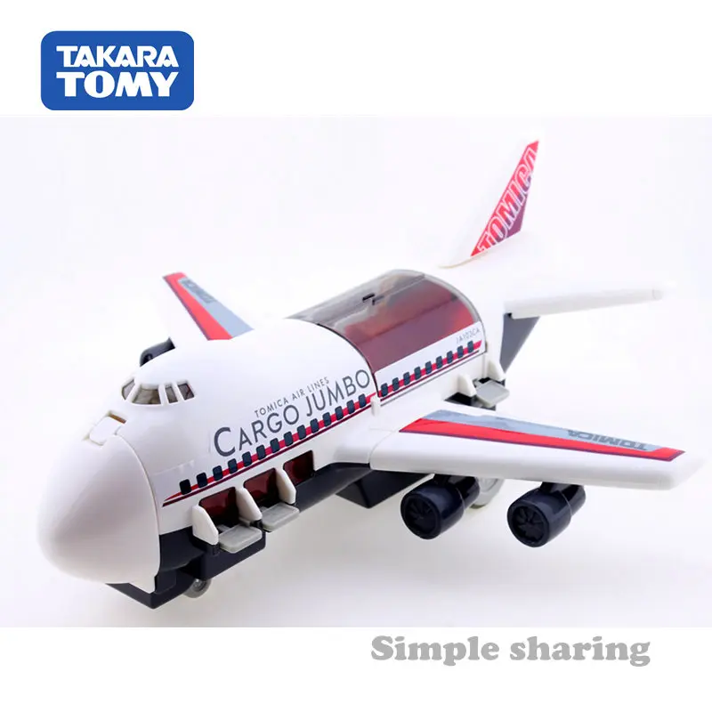 Такара Tomy Tomica World Cargo Jumbo самолет транспортные средства игрушки с отслеживанием количества движений