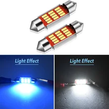 2x C5W C10W CANBUS Error Free LED гирлянда для автомобиля интерьер лампы светильник для hyundai Tucson IX35 IX25 Santa Fe Sonata 9
