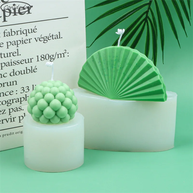 

Round Sector Epoxy Crafts Silicone 3D Stereoscopic Mold DIY Aromatherapy Candle Making Tools Home Decoration Plaster Gadget