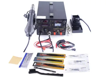 

Saike 909d Hot Air Guns Soldering Station Power Supply 3 in 1 Multi-function 220V or 110V bga rework station
