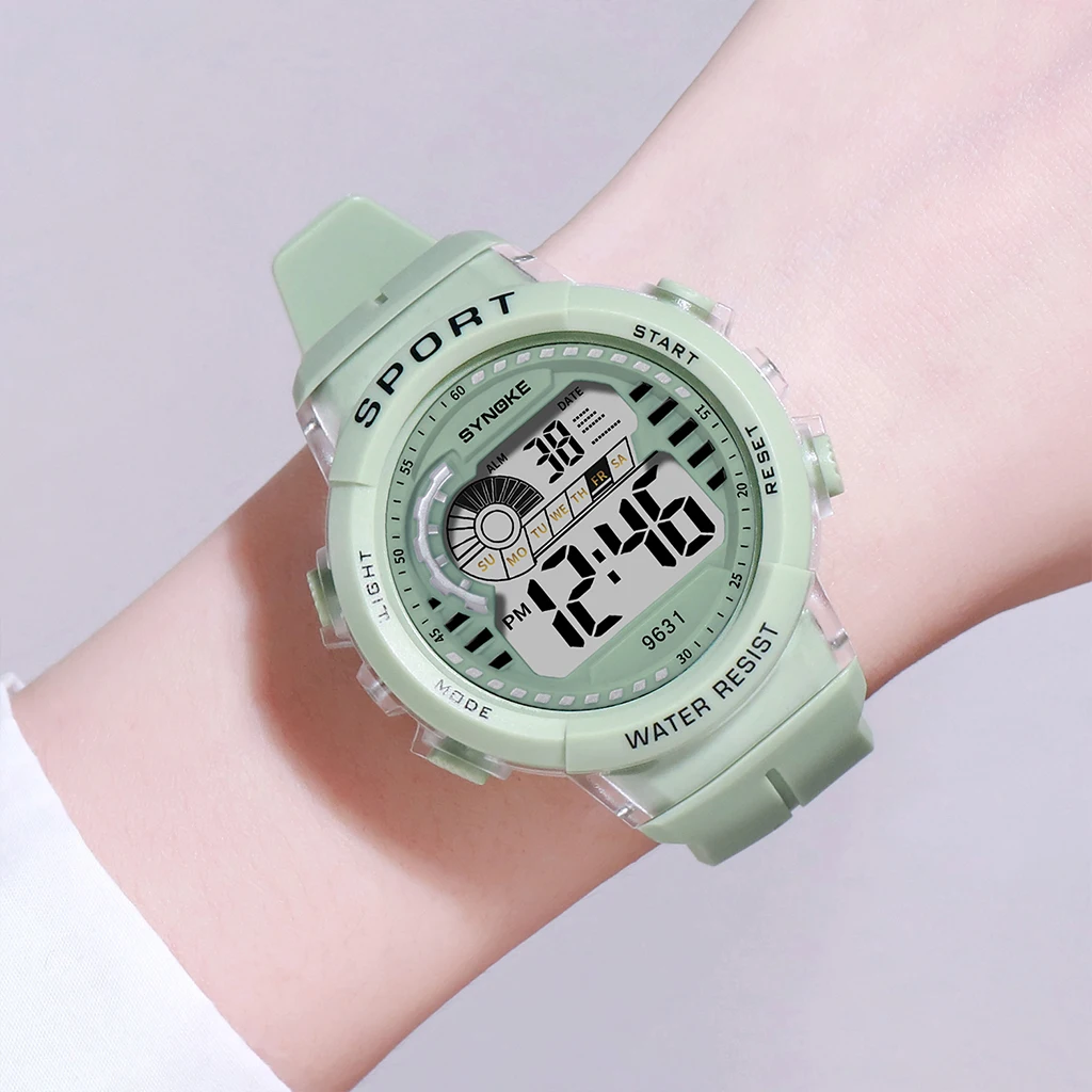 SYNOKE Fashion Kids Sport Watches 50M Waterproof Electronic Wristwatch Stop Watch Clock Children Digital Watch For Boys Girls images - 6