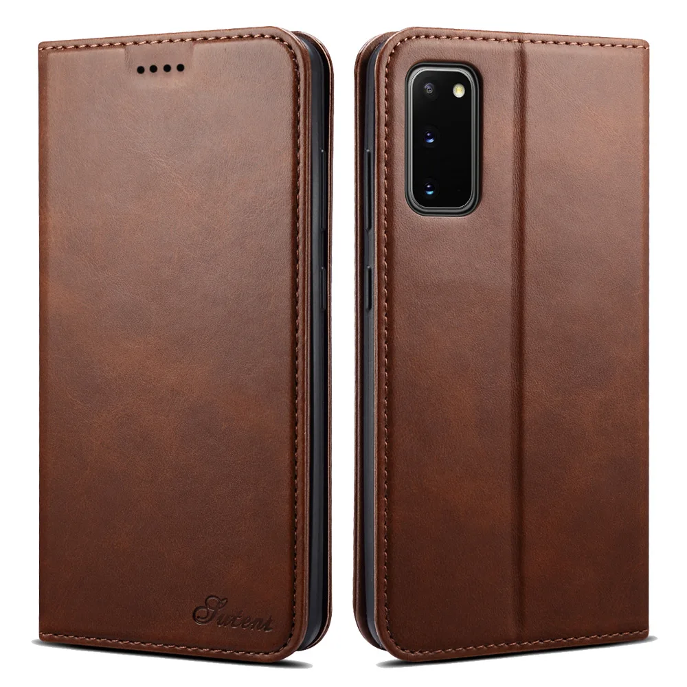 Роскошный кожаный чехол кошелек с откидной магнитной крышкой для карт деловой