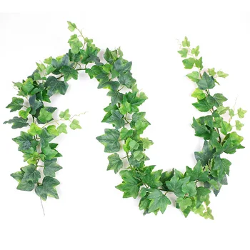 

Artificial String Rattan Ivy Garland Foliage Green Leaves Simulated Vine For Wedding Party Decoration Ceremony DIY Headbands