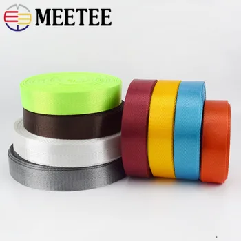 

2Meters Meetee 25mm Nylon Webbing Band Herringbone Pattern Tape Web DIY Knapsack Strap Belt Binding Sewing Clothes Accessories