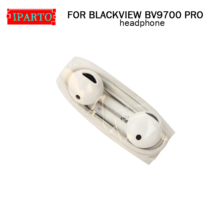 

100% Original New For Blackview BV9700 PRO Phone Headphone cable Wired Headphones with LOGO