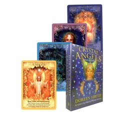 2022 Doreen Virtue Cryst Angels Oracle Cards  Deck and PDF Guidebook Cards Divination Tarot Cards for Beginners