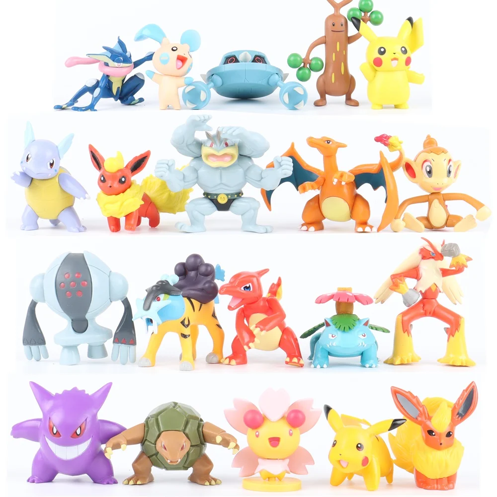 TOMY Подлинная фигурка покемона ПВХ игрушка модель орнаменты Покемон Пикачу