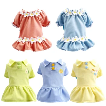 

Cozy Sport Student Pet Dog Dress Skirt Summer Cool Dog Dresses for Small Dogs Yorkshire Shih Tzu Puppy Cat Clothes vestido perro