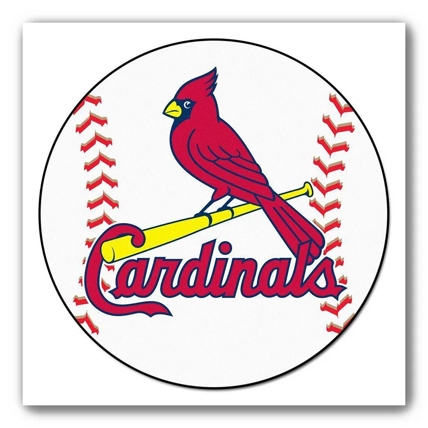 Бейсбольный клуб св. Луи Cardinals с логотипом Алмазная картина Полная площадь 5D DIY полная дрель вышивка крестом 40x40 см Мозаика рисунок на холсте - Цвет: PL00551