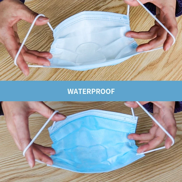 US $9.02  Face Mouth Mask 50PCS Disposable Non-Woven Mouthmask Three-layer Filter For Unisex Anti-dust Mouth 