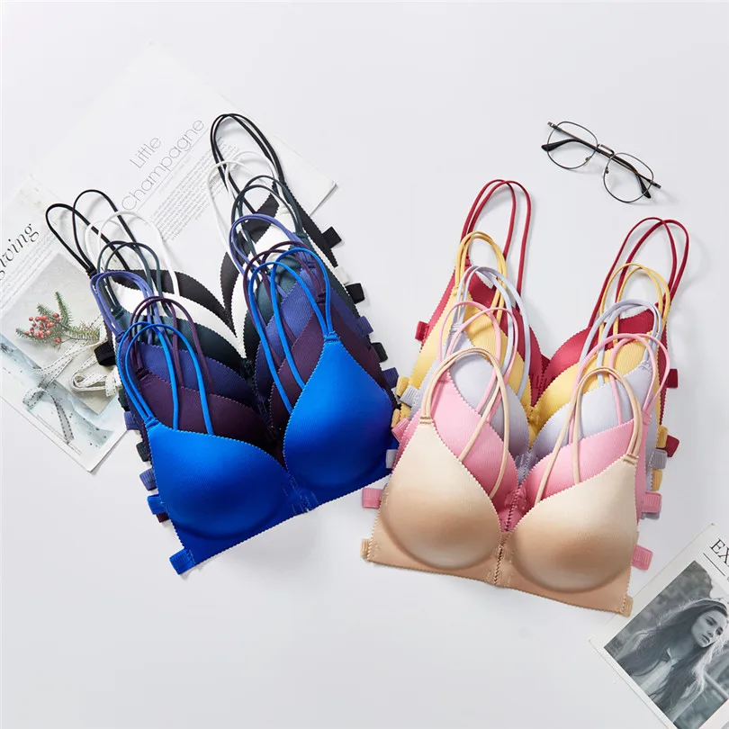 Wireless Bra Push Up Lingerie Sexy Breathable Bras For Women Chest Pad Underwear Soutien Gorge Sexy Erotique 40DEC1601