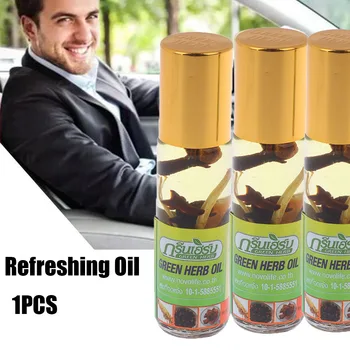 

1Pcs Thai Green Herb Nasal Peppermint Oil Refreshing Brain Oil Pain Relief Ointment Essential Oil Mosquito Bites Health Care