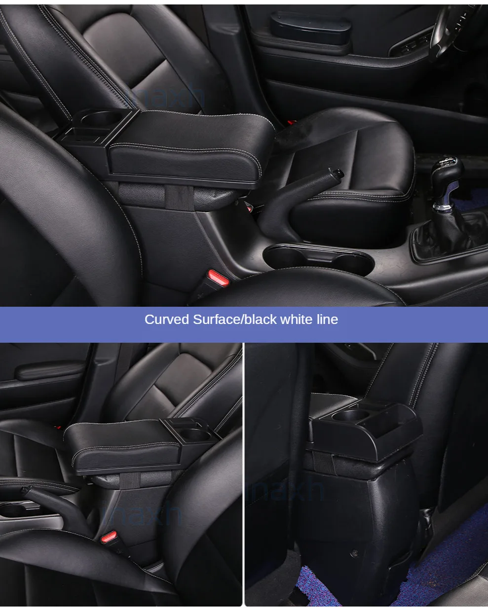 Auto Armlehne mit Getränke halter für Auto Universal Armlehne Aufbewahrung sbox Arm Ellenbogen Unterstützung Soft Elbow Suppoty Kissen Auto Access orie – Detail 11