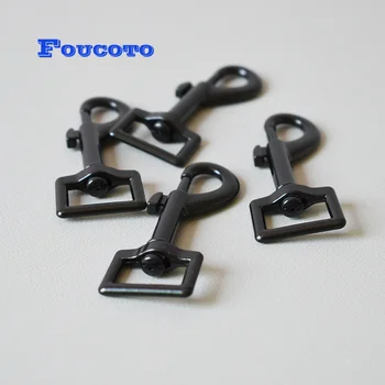 

50pcs/lot Metal buckles hardware seat belt buckles lobster clasp clip hook 20mm for bags dog horse lead leash rope accessories