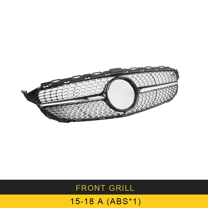 15-18 A x1 Для Mercedes Benz C Class W205- автомобильный передний капот решетка решетки в сборе рамка авто Замена наружные части - Цвет: 15-18 A x1