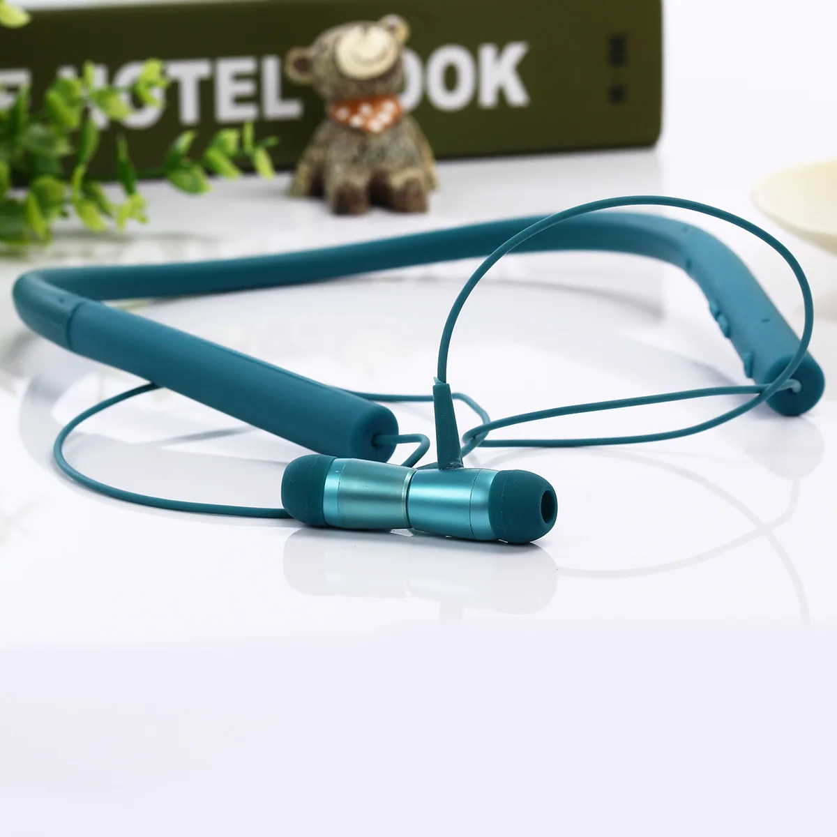 Bluetooth гарнитура Спортивная Шея Висячие беговые уши наушники-вкладыши стерео беспроводные Bluetooth наушники 50 шт./партия