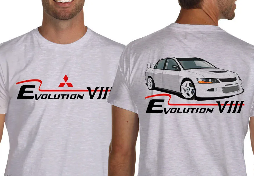 2019 Новое поступление мужская футболка Повседневная машина вентиляторы Lancer Evolution