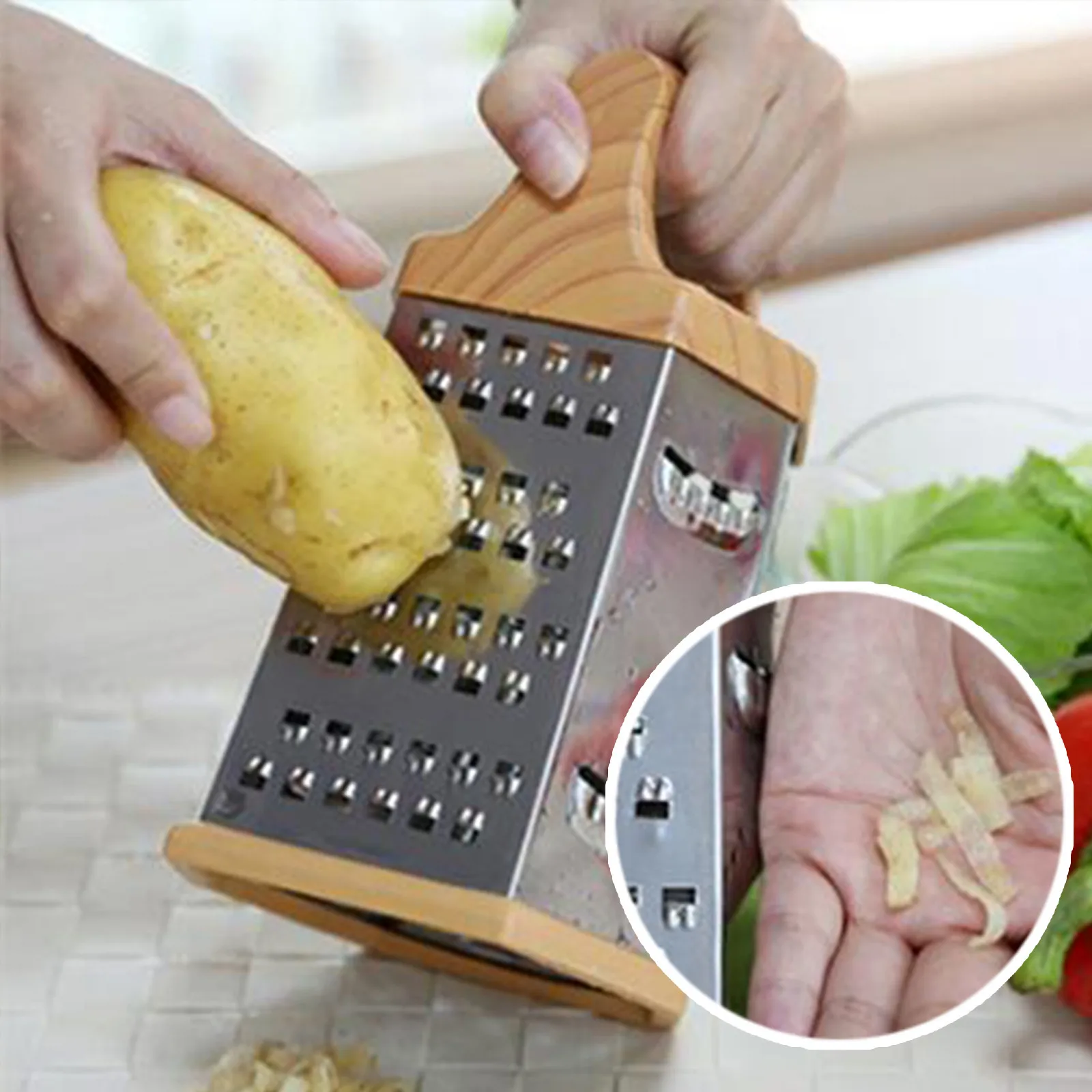 New Home Kitchen Food Box Grater Fruits Vegetable Potato Cheese