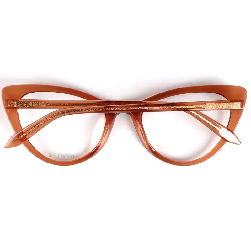 Women oversized cat eye designer glasses frames Italy handmade acetate super lightweight