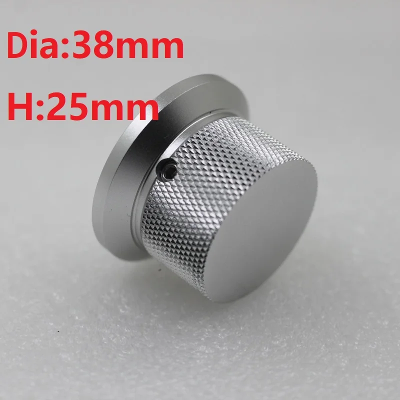 

1 Piece Dia38 H25 Matte Knob Anodized Aluminum Alloy Solid Audio Power Leveler Volume Switch 38mm DIY Potentiometer Handle