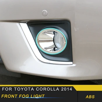 

For Toyota Corolla 2014-2018 Car Styling Front Fog Light Lamp Cover Trim Frame Sticker Exterior Accessories