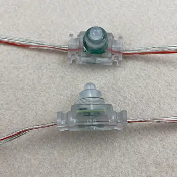 

50nodes/strand DC12V WS2811 LED RGB addressable pixel module;IP68;with epoxy resin filled;clear PC case and 18AWG clear wire