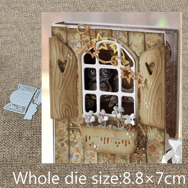 

New Design Craft Metal die cuts Cutting Die Flower switch window scrapbooking Album Paper Card Craft Embossing die cuts