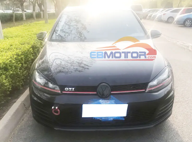 Неокрашенные веки брови передняя фара брови 1 пара для VW GOLF 7 GTi MK7 2014UP V091F