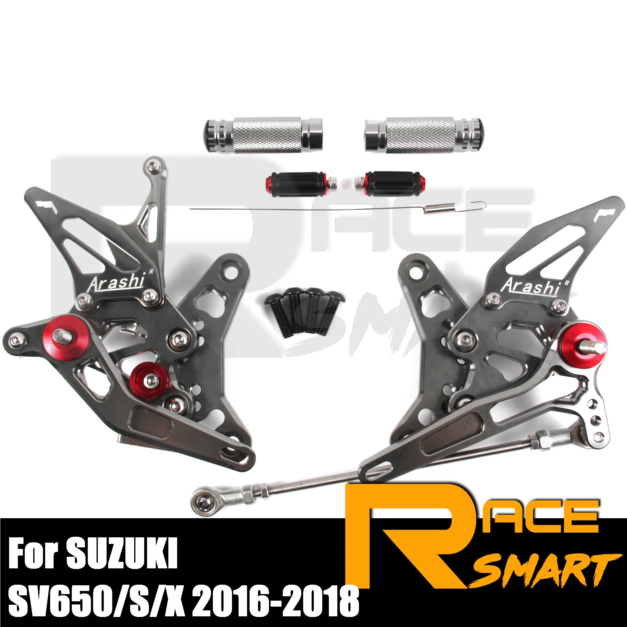CNC Регулируемые задние ножки для SUZUKI SV650/S 2016 2017 2018 SV 650 65 аксессуары