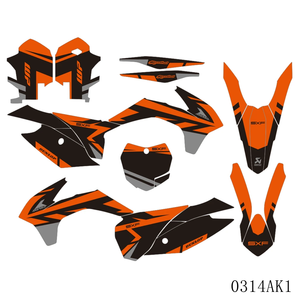 Наклейки с полным графическим рисунком для заднего вида мотоцикла