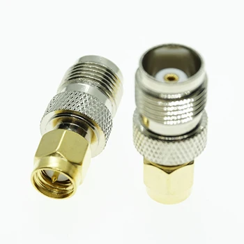 

TNC To SMA Connector Coax Socket TNC Female Jack to SMA Male Plug TNC - SMA Gold Plated Brass Straight Coaxial RF Adapters