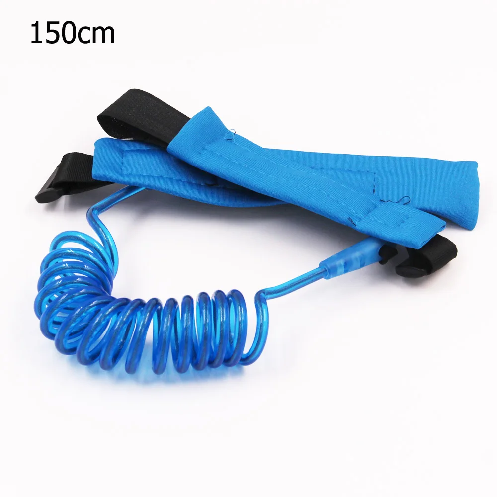 Самая популярная детская безопасная прогулочная шлейка для малышей, не теряющийся ремешок, детский наручный поводок, длина веревки 1,5 м/2 м, YYT335 - Цвет: Blue 150cm