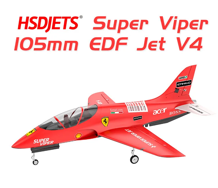 HSD Avanti super viper 105 мм EDF реактивный самолет PNP формат 6S или 8S или 12S версия с тормозной системой