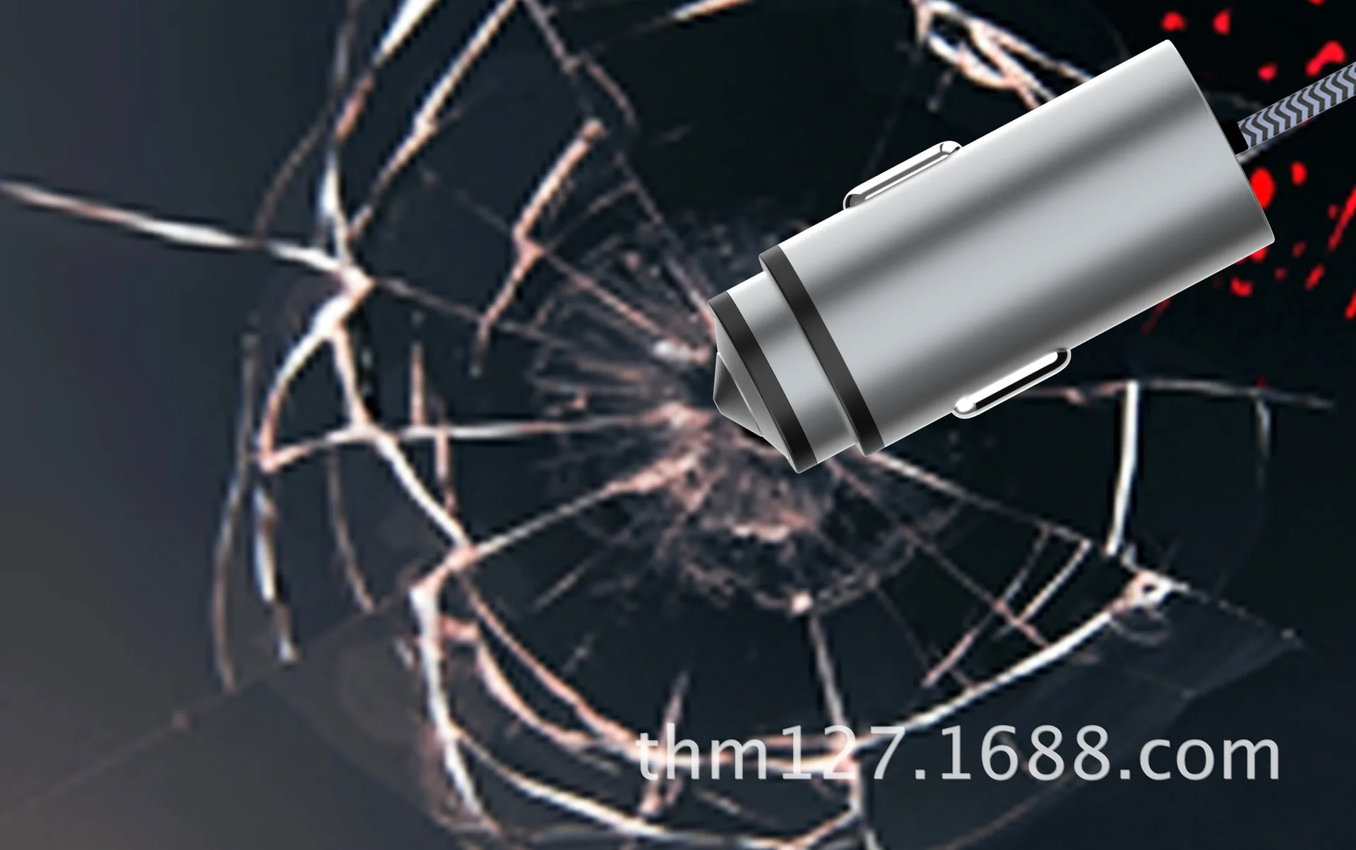 Автомобильное зарядное устройство, зарядное usb-устройство для телефона, автомобильное зарядное устройство из нержавеющей стали. 3.4A большой ток, QC3.0 Быстрая зарядка