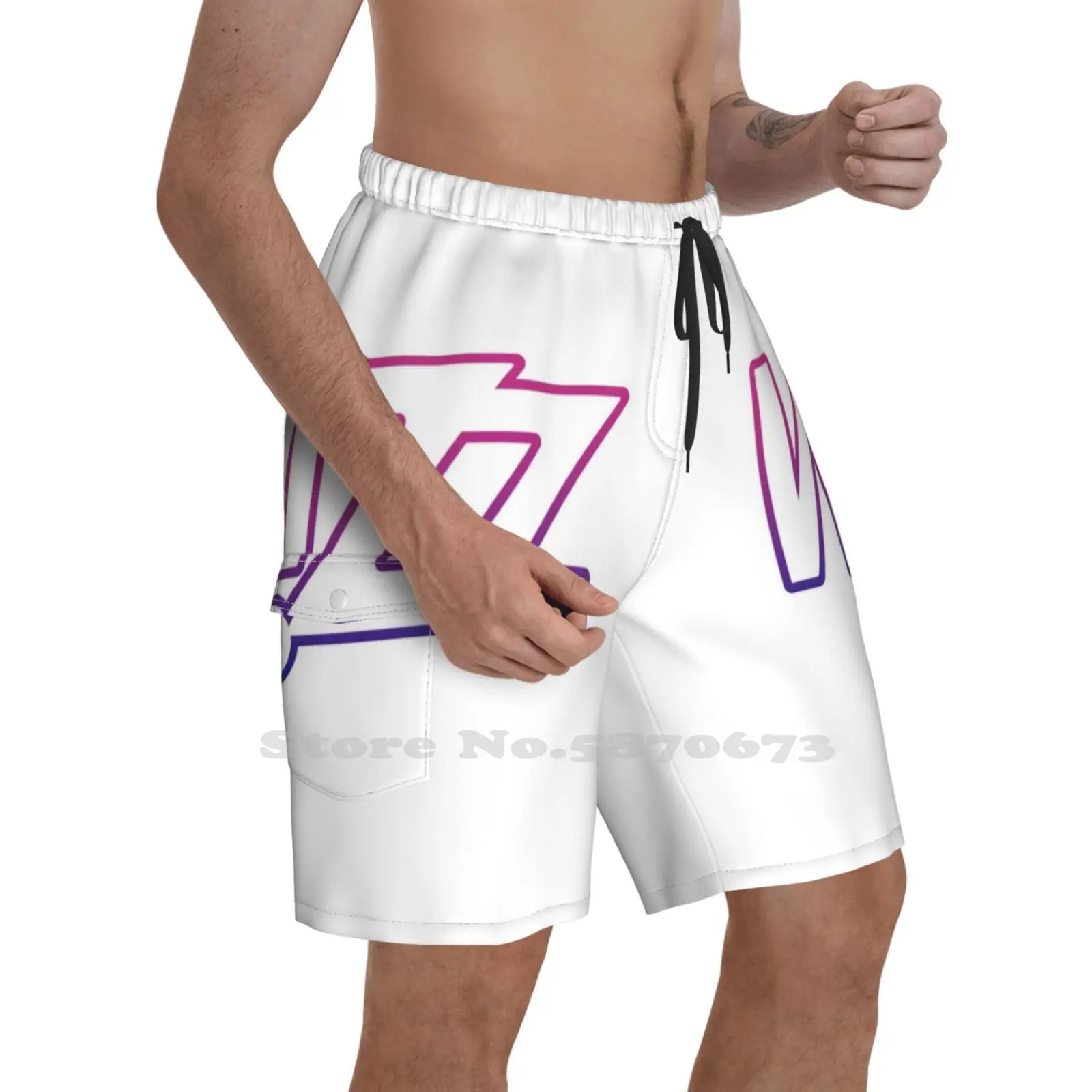 Wizz pantalones cortos para hombre, Shorts de playa con logotipo de aire blanco, Easy Jet, británica Airways, Lufthansa Air Air Canadá Aegean Air|Pantalones cortos de surf| - AliExpress