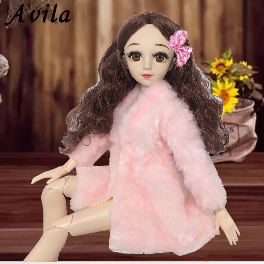 Зимнее меховое пальто для 1/3 и 60 см bjd кукла девочка детская игрушка одежда|Куклы| |