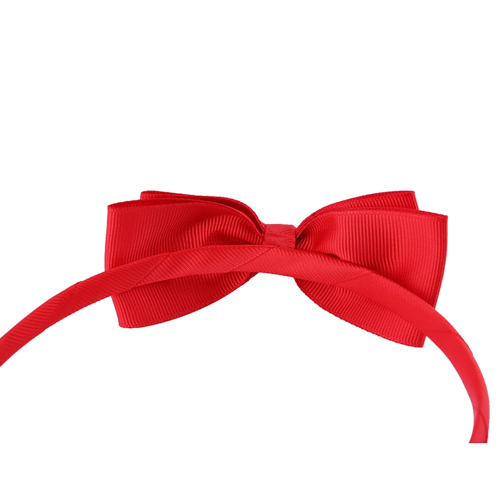 Meimile toddler new girls headbands hoop hair accessories with bow cute colorful headwear to kids with dress