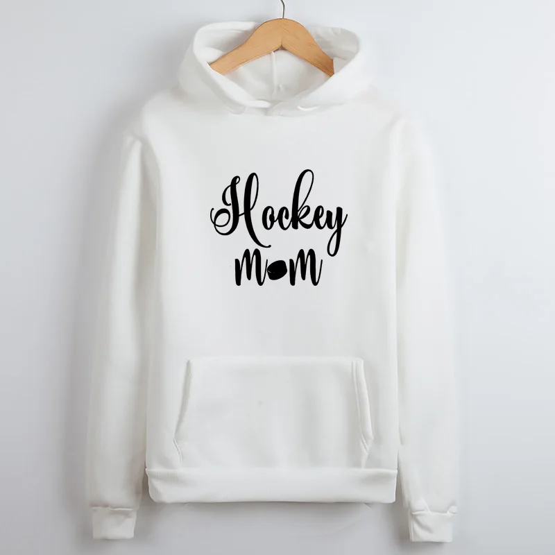  HOCKEY MOM Stylish Hoodie Women Winter Vintage Sweatshirt Harajuku Hoodie Women Casual Sweatshirt W