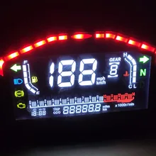 Универсальный светодиодный ЖК-спидометр для мотоцикла, цифровой одометр, подсветка для 1,2, 4 цилиндра для BMW Honda Ducati Kawasaki Yamaha