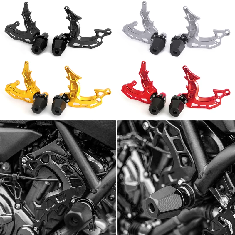 Areyourshop Защитные чехлы для слайдеров рамы и защиты двигателя Yamaha MT 07 / MT07 FZ FZ07 2014 2018