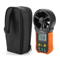 Anemómetro Digital portátil PM6252A, medidor de velocidad del viento, anemómetro de medición de volumen de aire, herramientas de medición de velocidad
