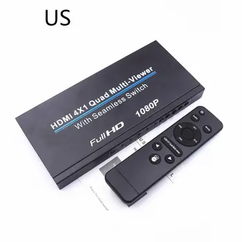 

NK941 HDMI 4 In 1 Screen Splitter High Definition Splitter Seamless Switching 4 Signal Display 4-port Split Screen