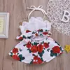 Newborn Baby Girl Clothes Sleeveless Lace Flower Print Strap Romper Jumpsuit One-Piece Outfit Summer Clothes ► Photo 3/6