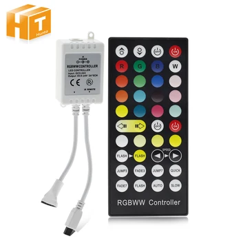 

DC5-24V 44 Key Infrared LED Remote Controller RGB + Dual White Remote Dimmer For 5050 RGB Color Temperature LED Strip