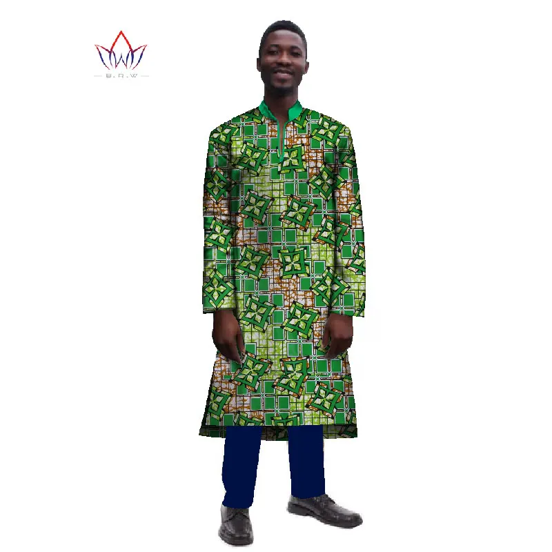 Африканские Dreeses для мужчин с длинными рукавами мужские халаты традиционная африканская одежда Дашики мужская одежда плюс размер 6XL BRW WYN241 - Цвет: 14