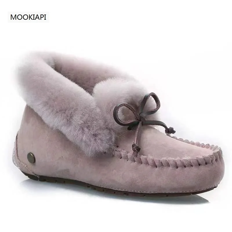 Г. Новинка, короткие женские зимние сапоги-трубы на шнуровке из Китая натуральная шерсть обувь высокого качества 6 цветов