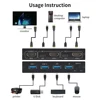 AIMOS AM-KVM 201CL 2-в-1 HDMI-совместимый/USB KVM-переключатель с поддержкой HD 2K * 4K 2 узлов совместное использование 1 монитора/клавиатуры и мыши квм-переключатель ► Фото 3/6