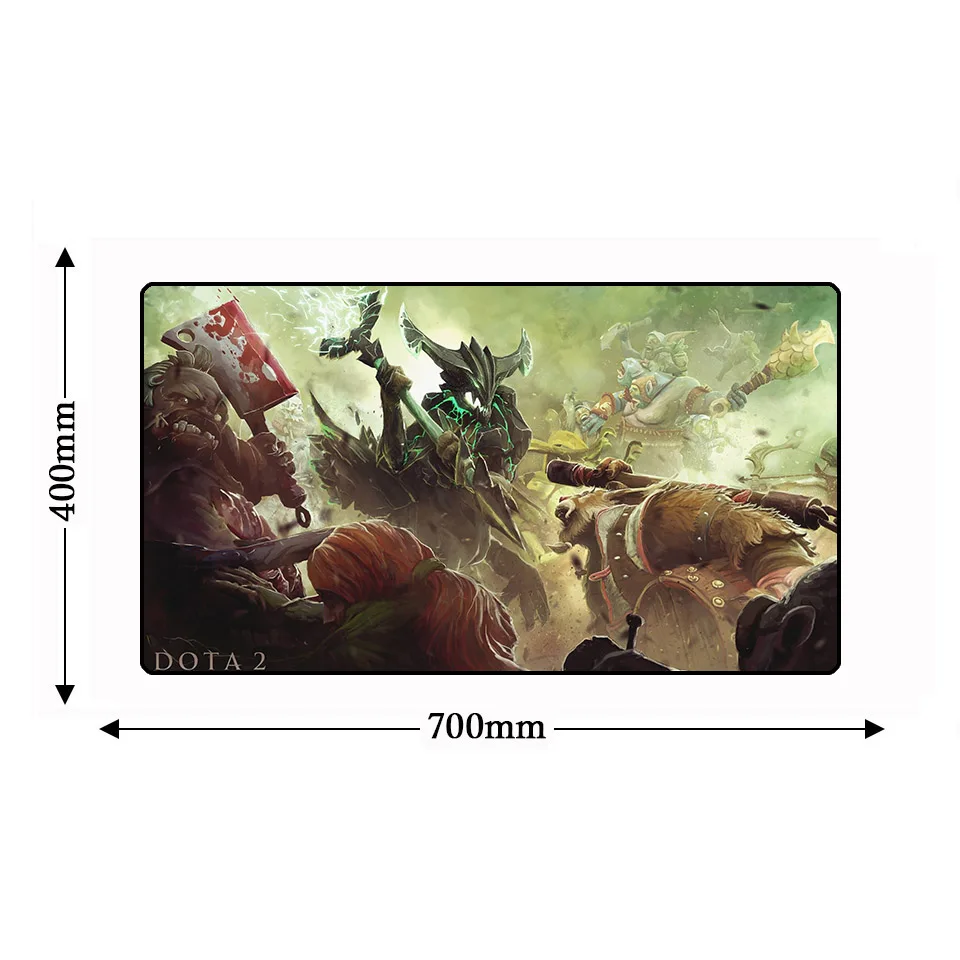  700*400mm DOTA 2 Gaming Mousepad XL Large Mouse Pad Locking Edge Rubber Laptop Computer Gamer Play 